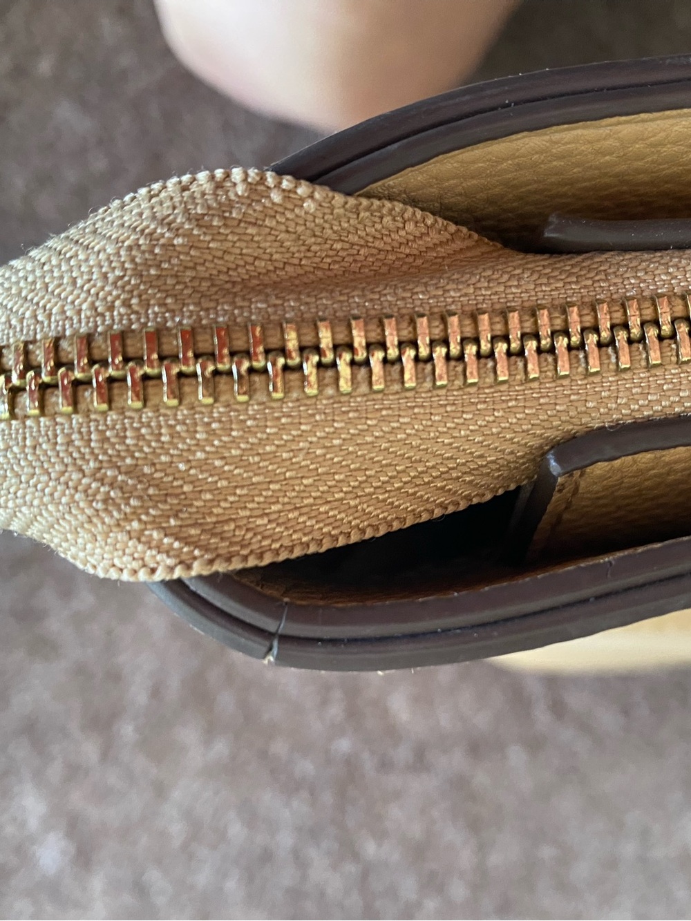 Nanette Lepore Beige Two-Tone Tote with Faux Suede - Picture 7 of 12